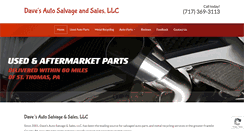 Desktop Screenshot of davesautosalvage.com