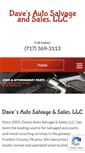 Mobile Screenshot of davesautosalvage.com